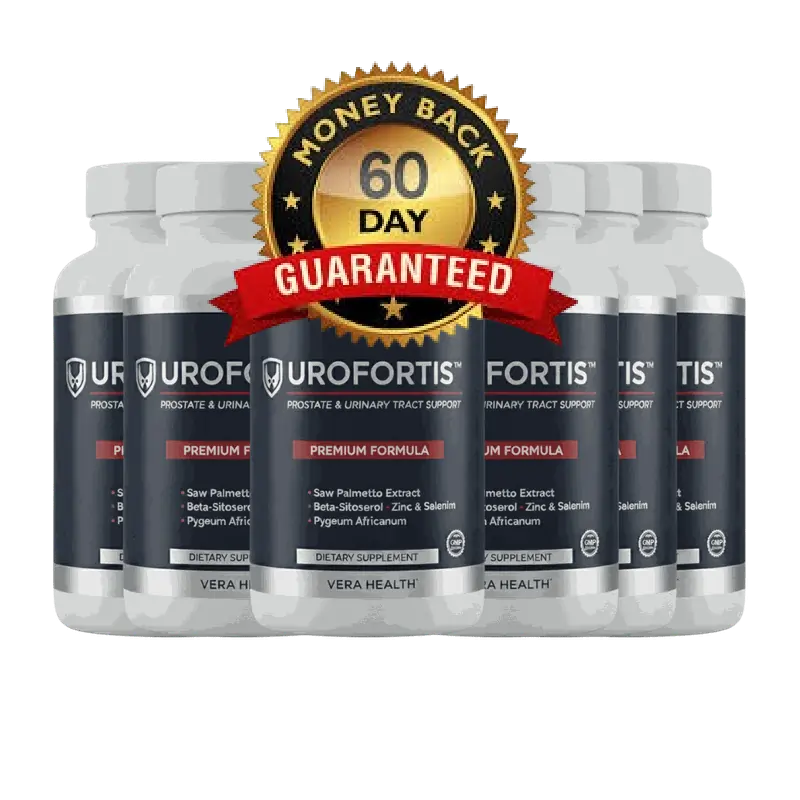Urofortis 60-day money back guarantee badge